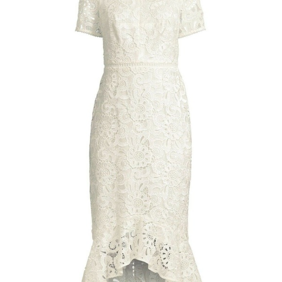 SHOSHANNA IVORY LACE DRESS SIZE 10 - Picture 1 of 5